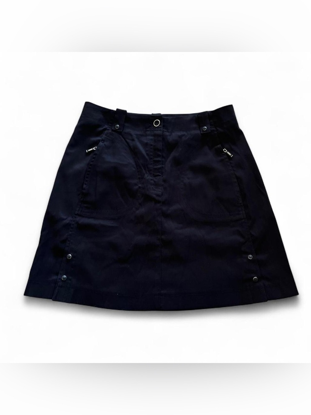 DKNY Black Utility Cargo Golf Skirt